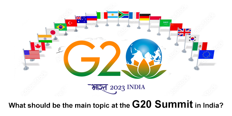 What should be the main topic at the G20 summit in India?